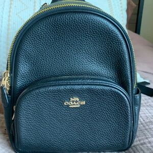Coach mini Court backpack excellent condition black leather